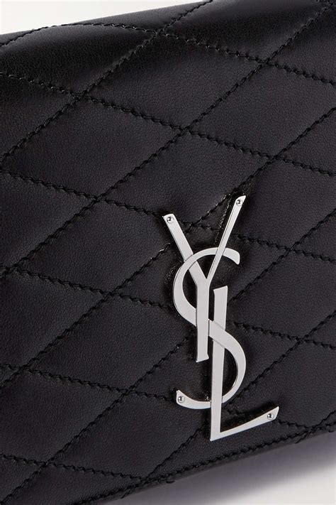 ysl kate quilted|SAINT LAURENT Kate quilted leather clutch .